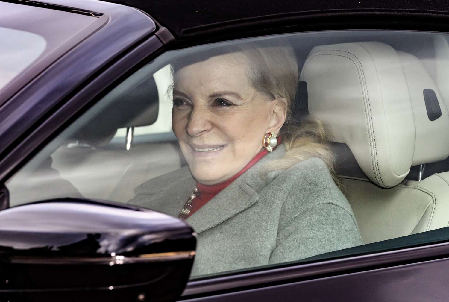 Princess Michael of Kent attends a Christmas Lunch at Buckingham Palace on December 19, 2024 in London, England. 