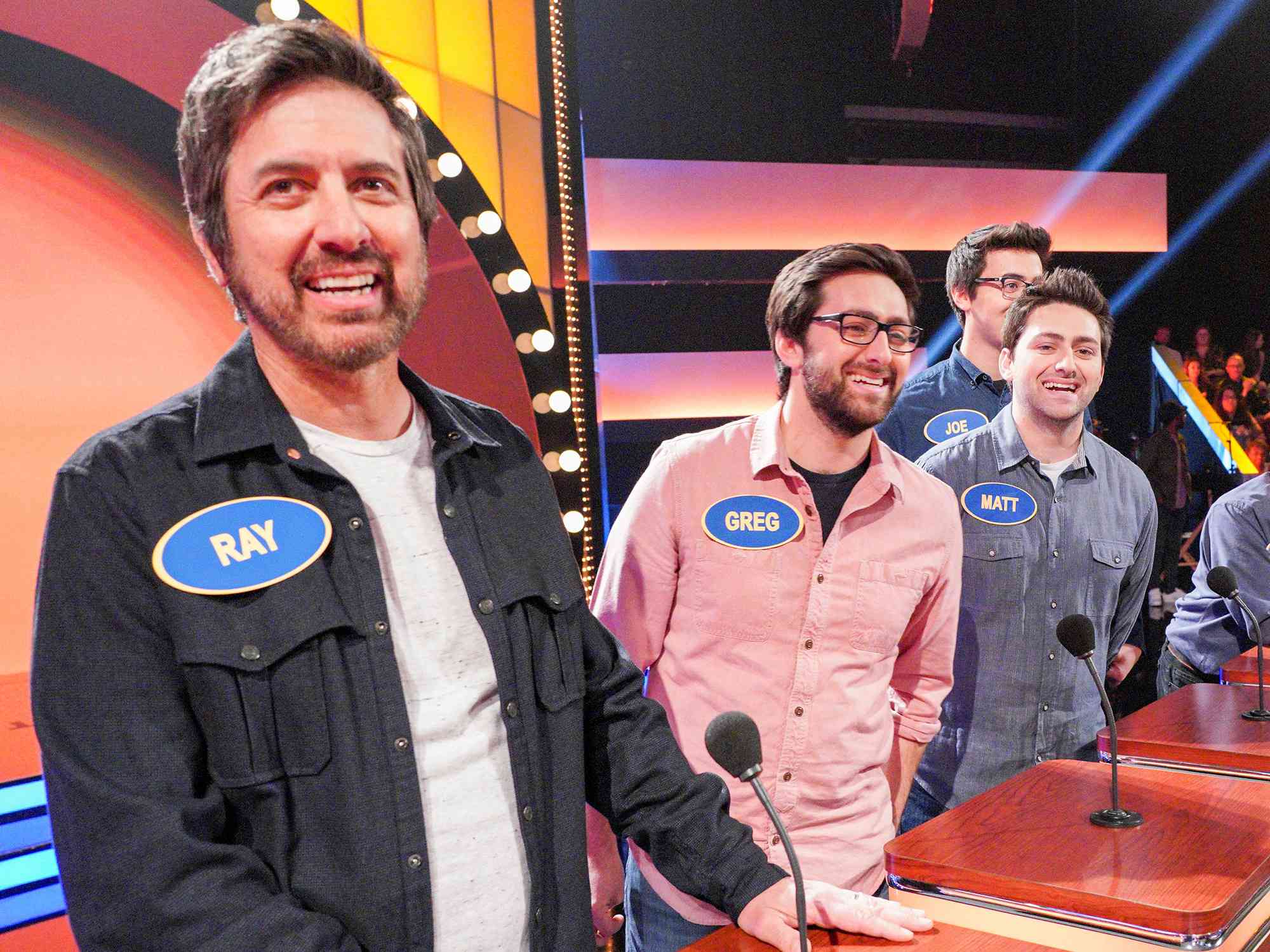 RAY ROMANO, GREG ROMANO, MATT ROMANO on CELEBRITY FAMILY FEUD