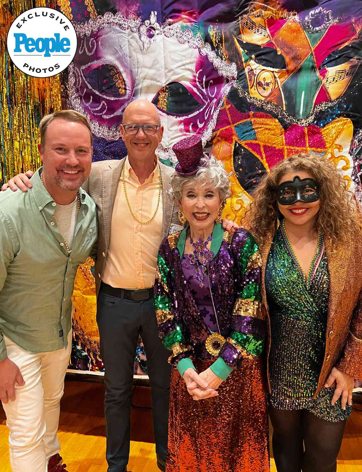 Rita Moreno Celebrates Her 94th Birthday With Friends and Her Barbie Doll at Mardi Gras-Themed Party 