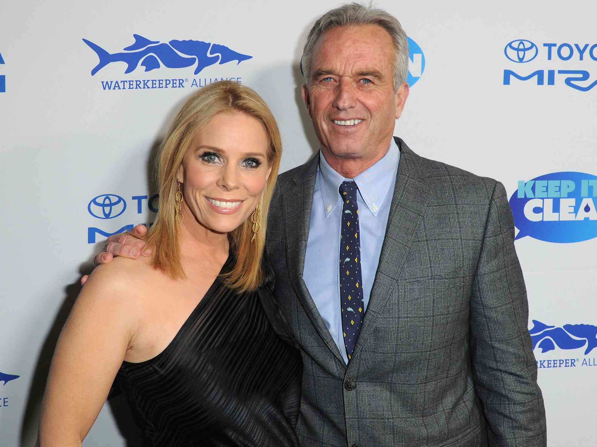 Cheryl Hines and Robert F. Kennedy Jr. attend Keep It Clean Live Comedy To Benefit Waterkeeper Alliance in 2019 