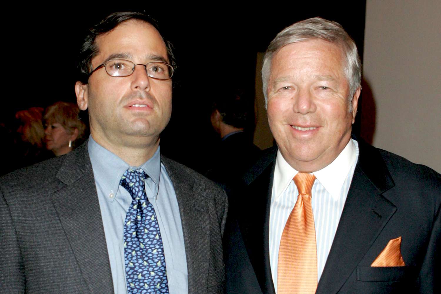 Josh Kraft and Robert Kraft attend A Private Screening of the First Two Episodes of The Sopranos at MoMA on March 20, 2007 in New York City.