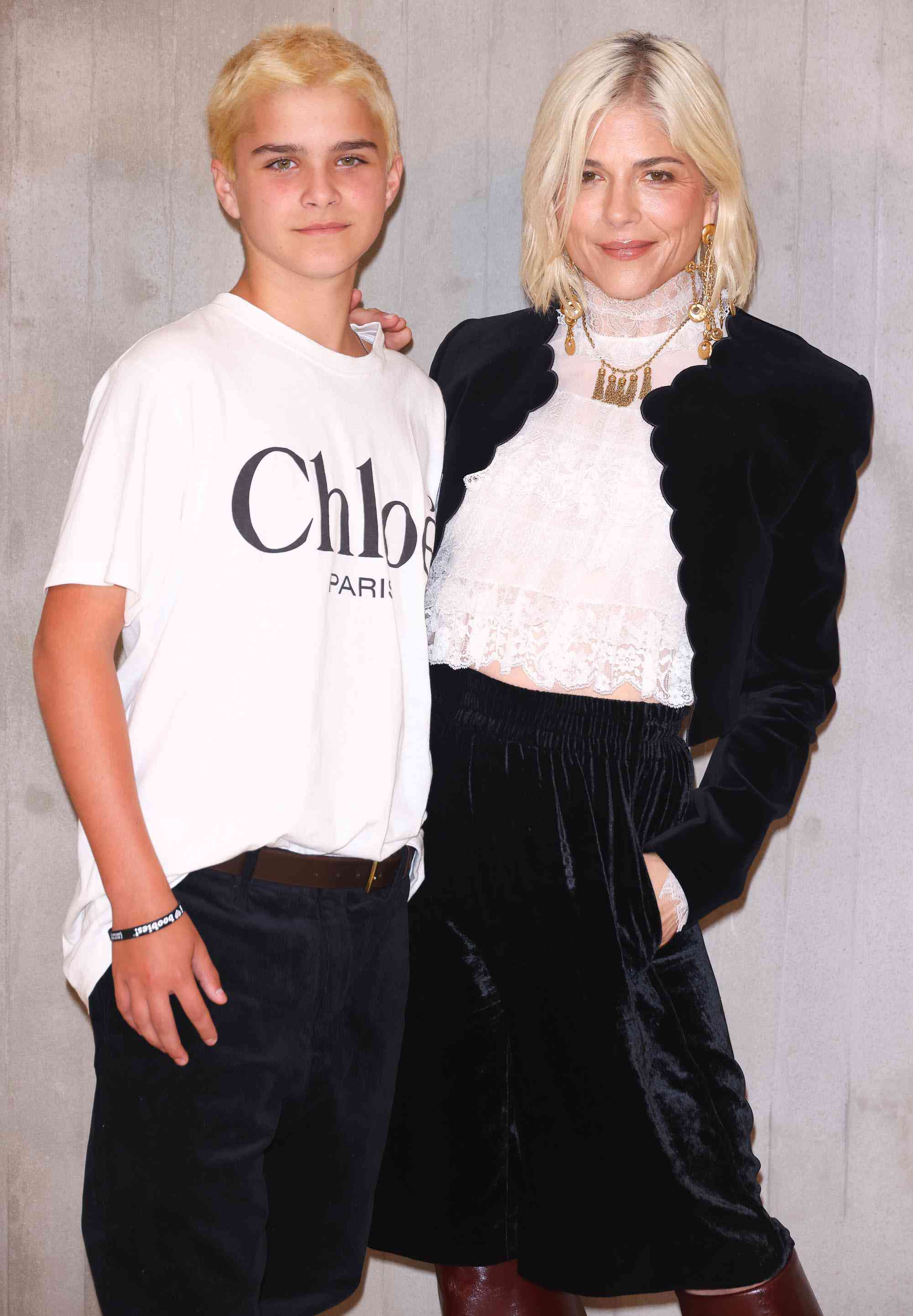 Selma blair son arthur saint bleck Paris fashion week pfw 09 26 24