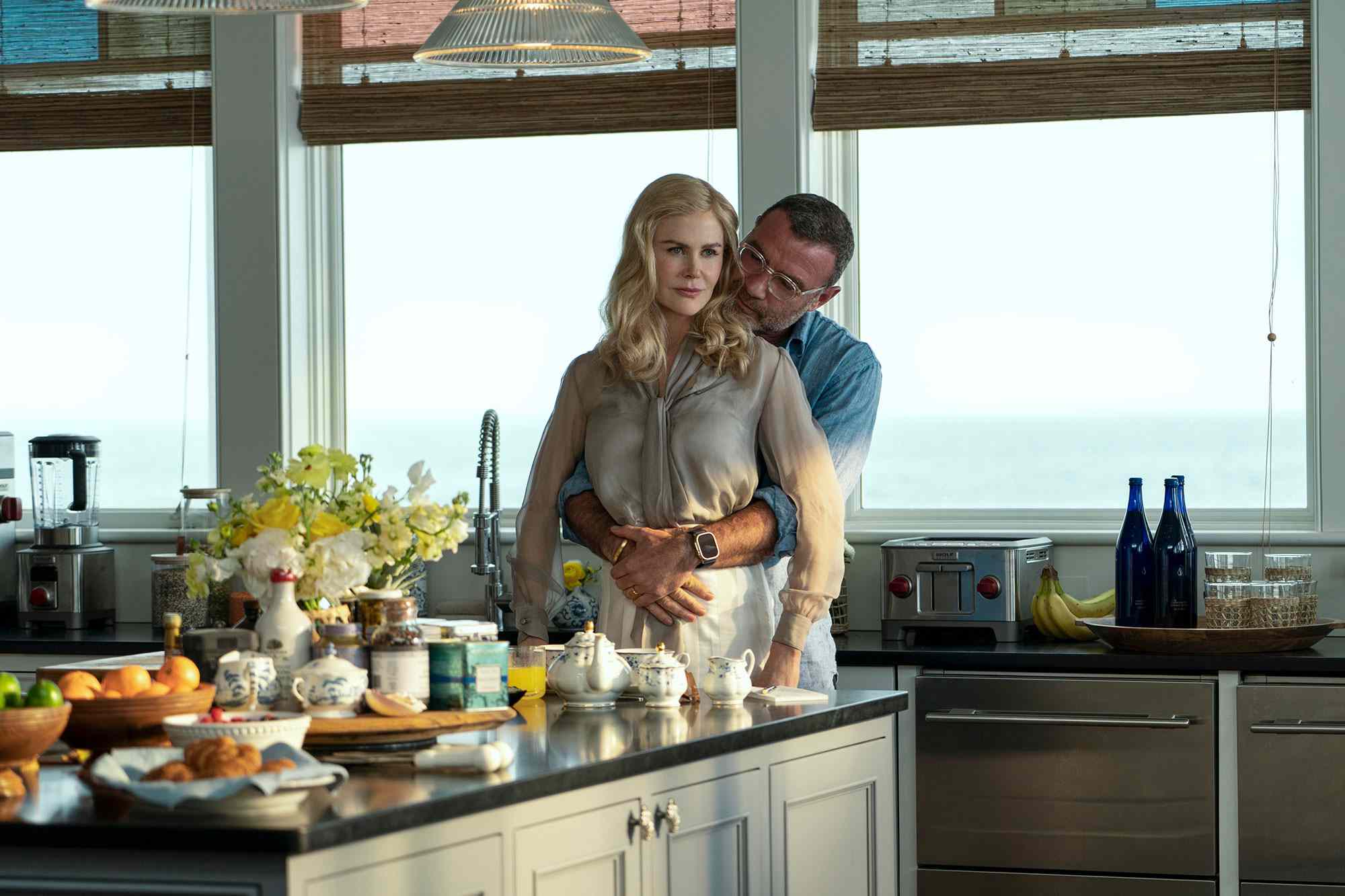 Nicole Kidman as Greer Winbury and Liev Schreiber as Tag Winbury in 'The Perfect Couple'.