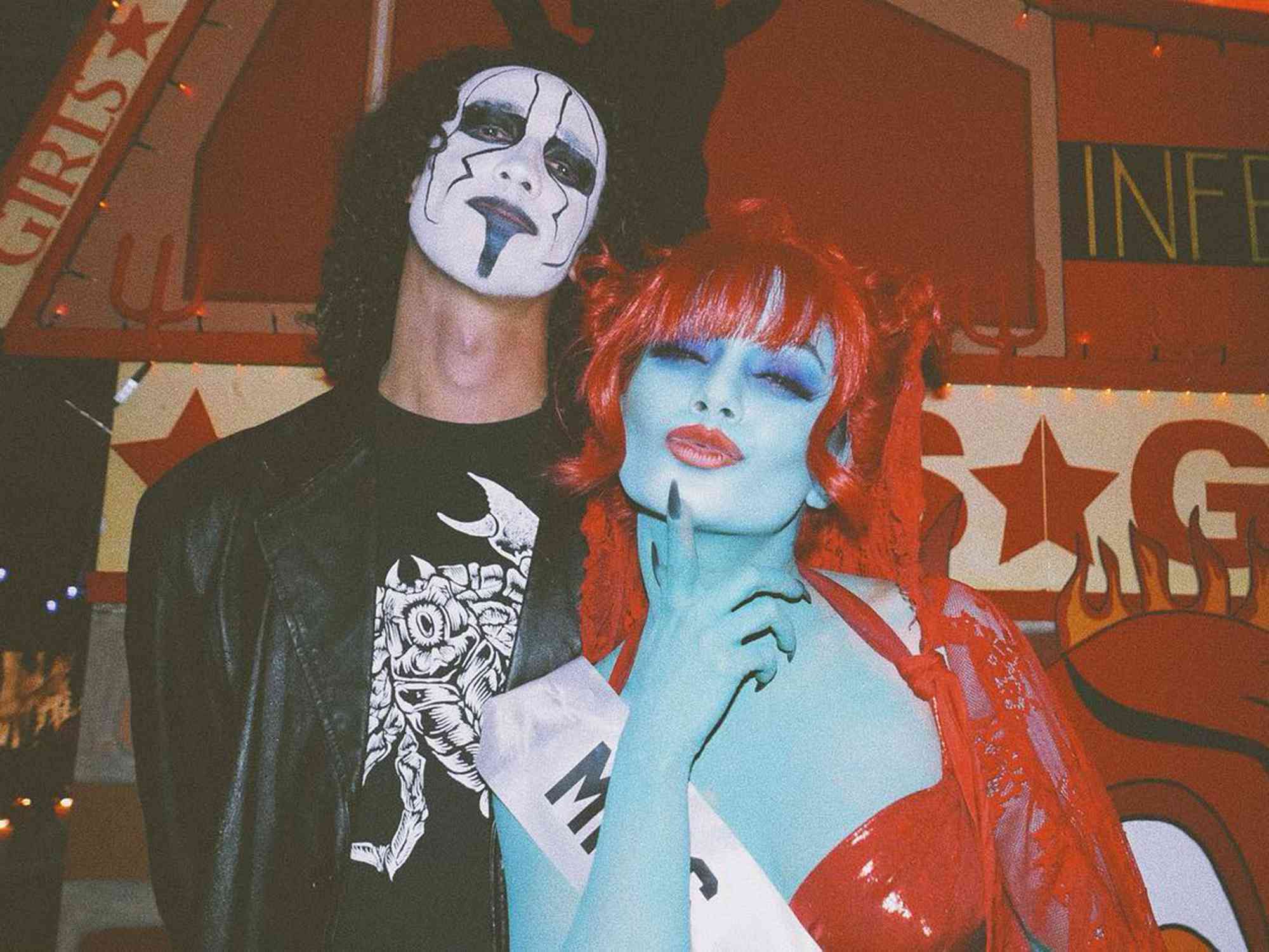 Vanessa Hudgens and Cole Tucker celebrate Halloween