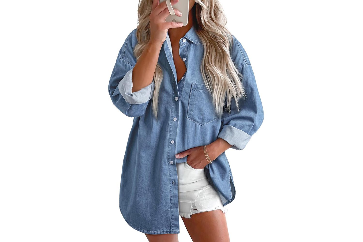 Astylish Women Denim Shirt