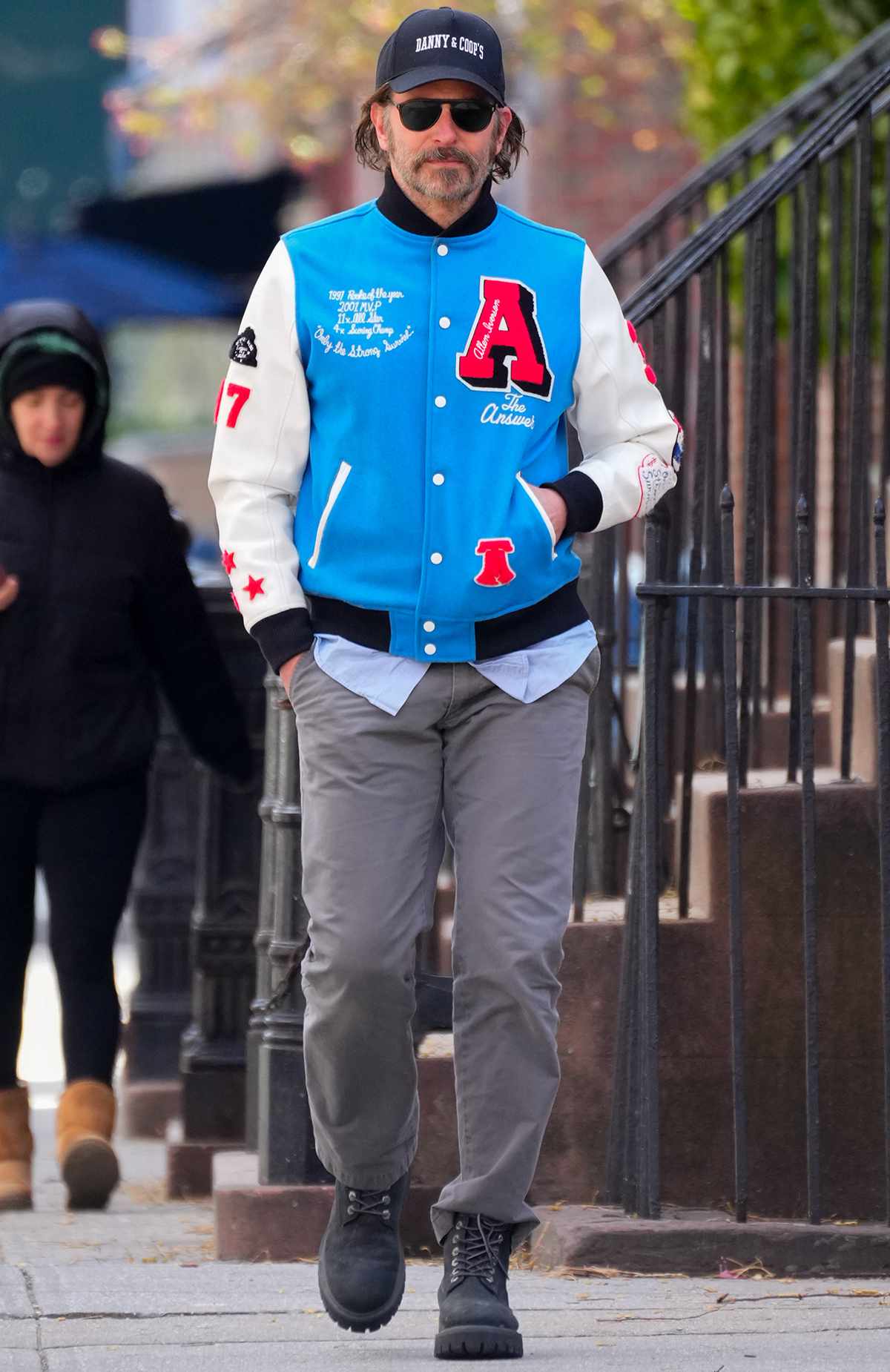Bradley Cooper is seen on April 8, 2025 in New York City