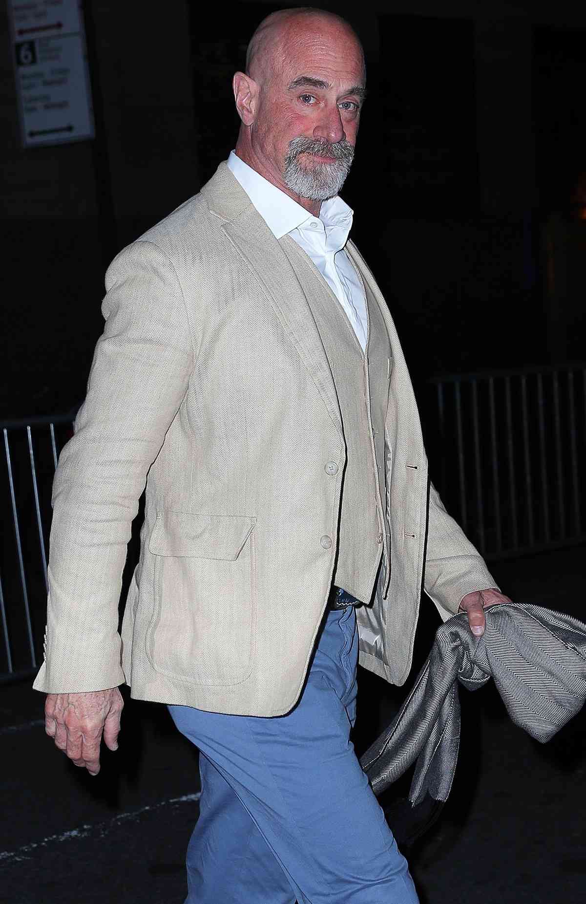 Christopher Meloni making an appearance at Radio City Music Hall