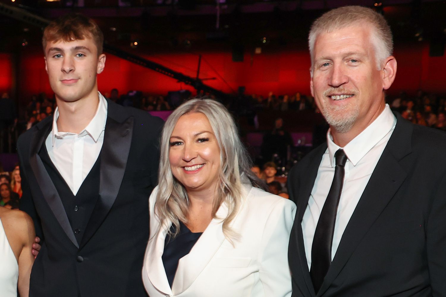 Cooper Flagg, Kelly Flagg and Ralph Flagg attend the 2024 ESPY Awards on July 11, 2024 in Hollywood, California.