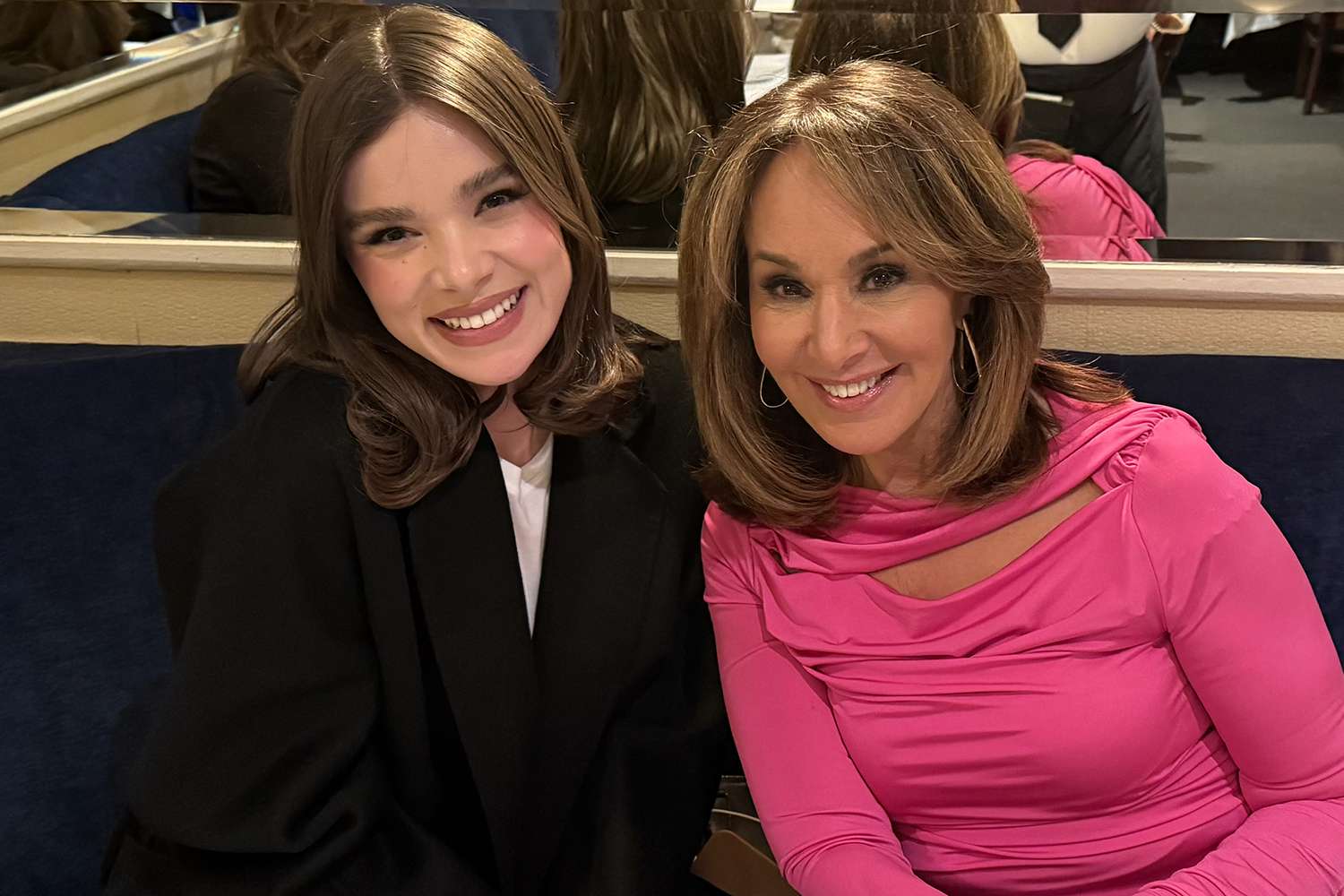 Actress Hailee Steinfeld and Good Day New York's Rosanna Scotto at the famed Midtown restaurant, Fresco by Scotto