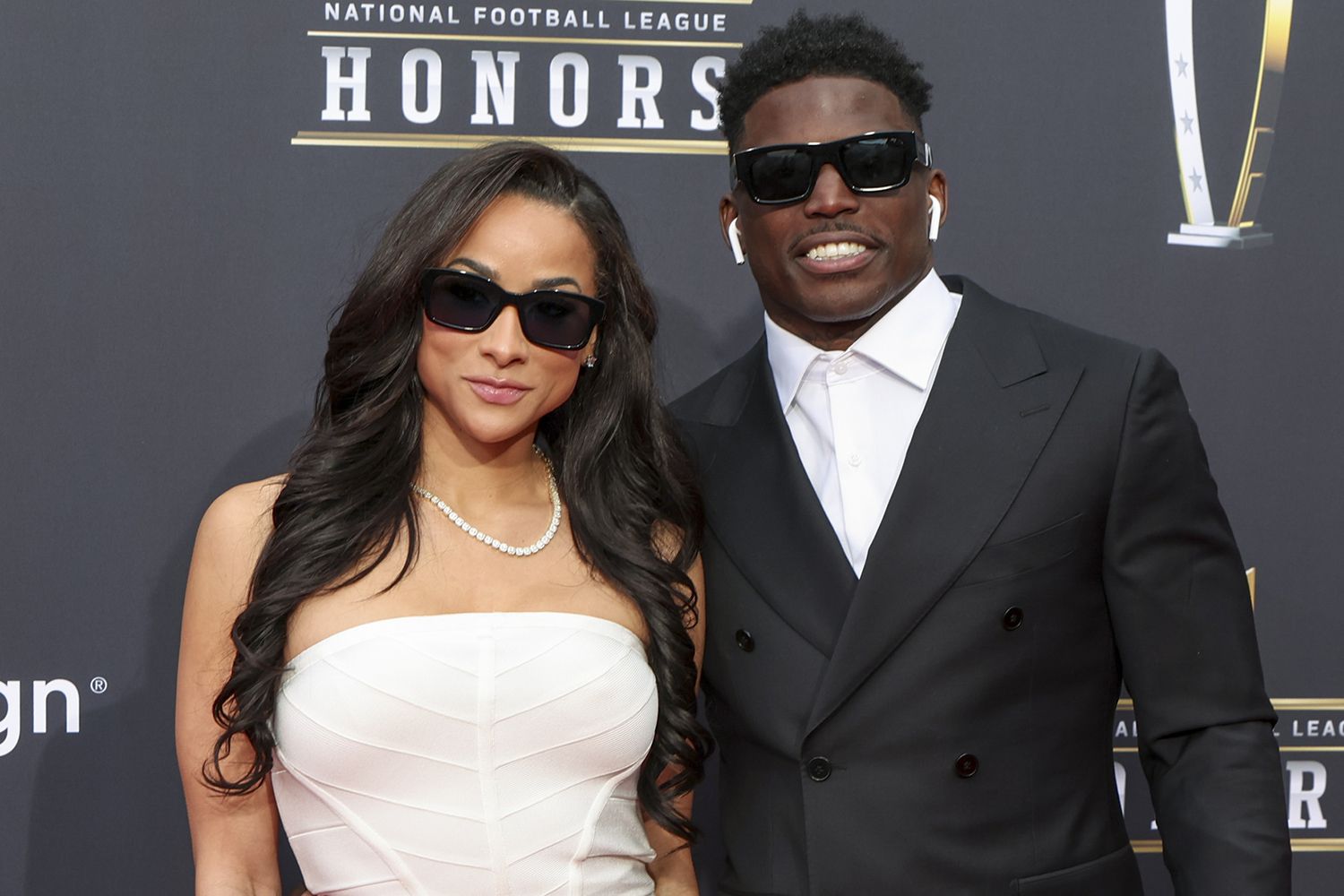 Keeta Vaccaro and Tyreek Hill at the 13th Annual NFL Honors