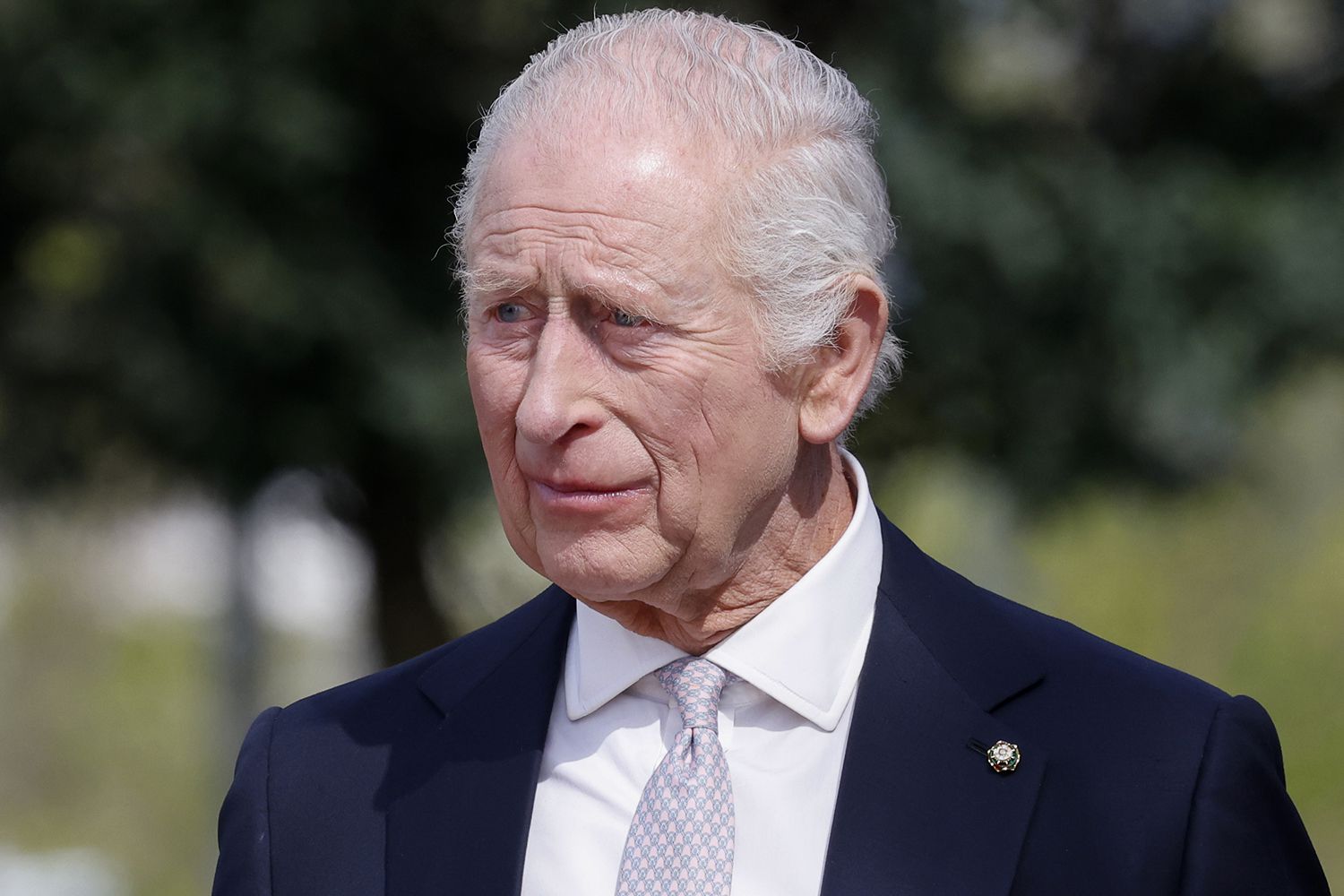 Britain's King Charles III is welcomed by Italian Premier Giorgia Meloni at Villa Pamphilj in Rome