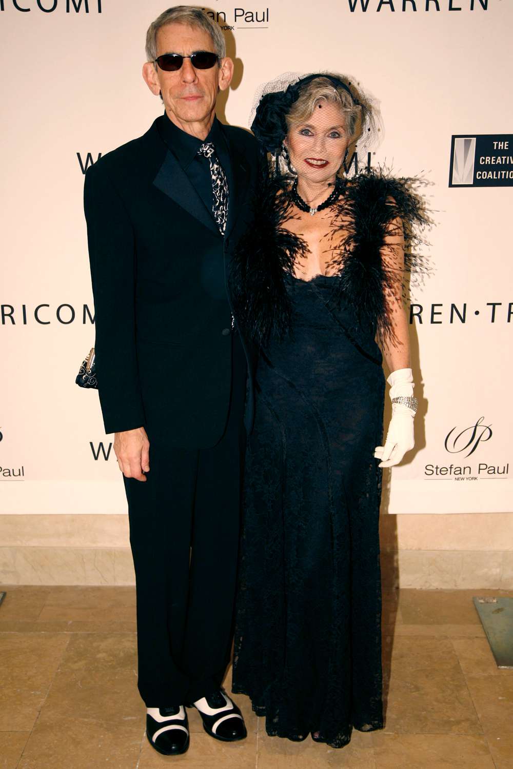 Richard Belzer and Harlee McBride at Black & White Ball on October 29, 2008 in New York City.