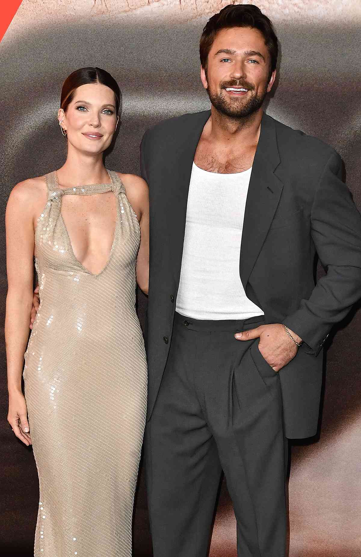 Meghann Fahy and Brandon Sklenar 'Drop' Premiere