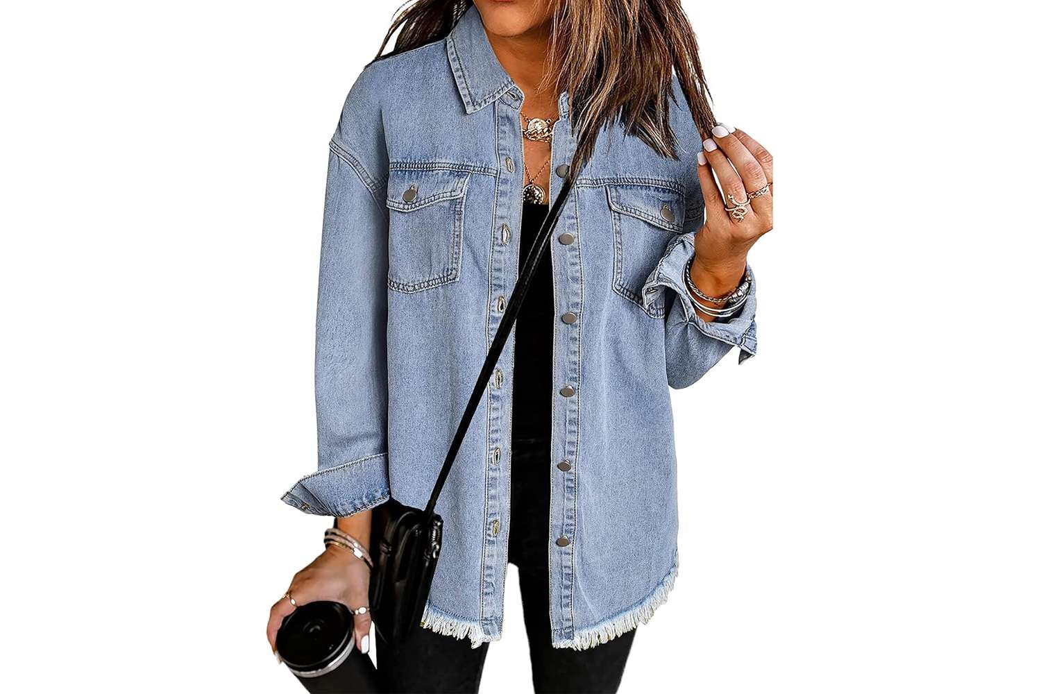 Vetinee Women’s Oversized Button Up
