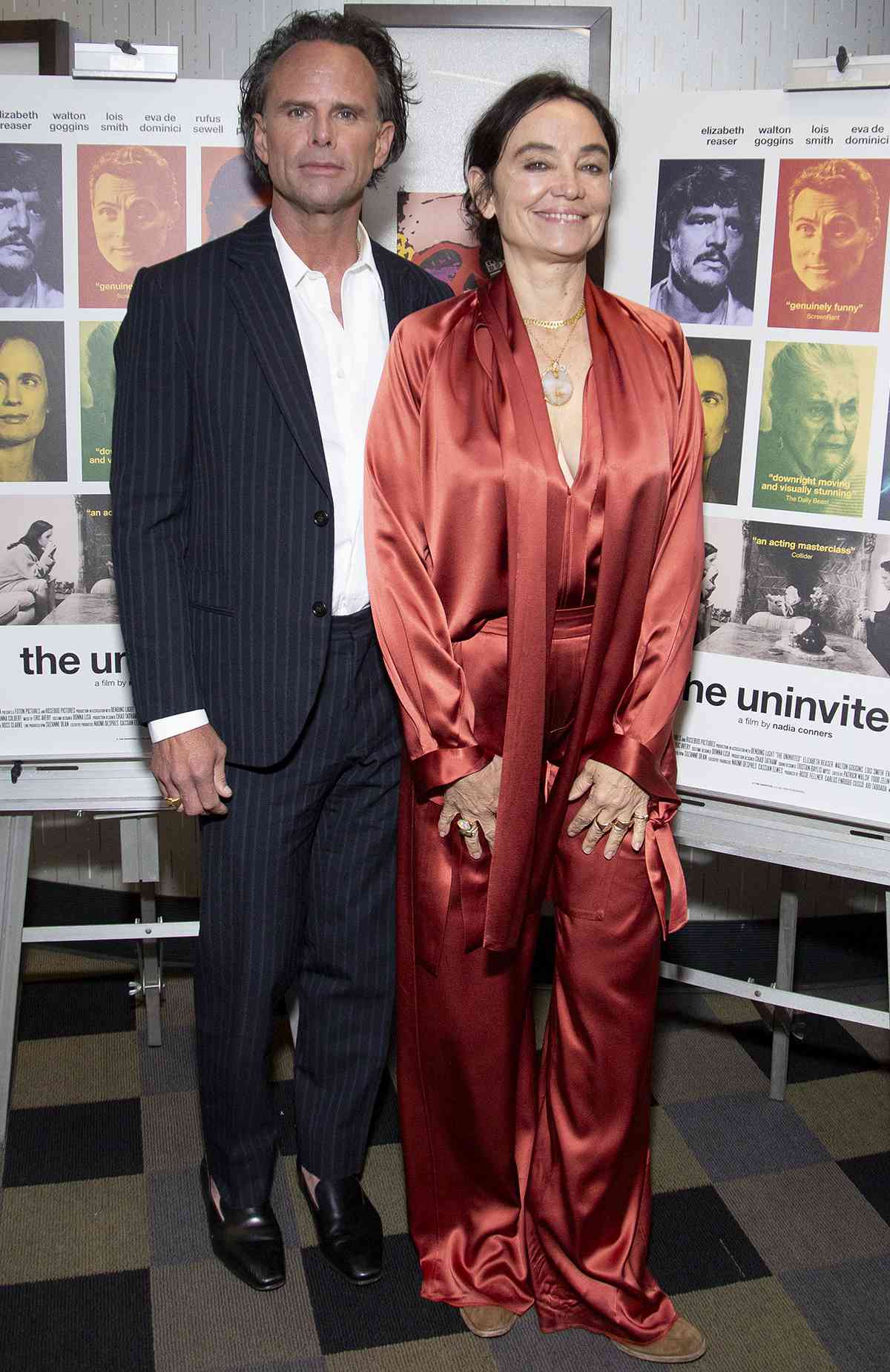 Walton Goggins and Nadia Conners attend 'The Uninvited' New York Screening
